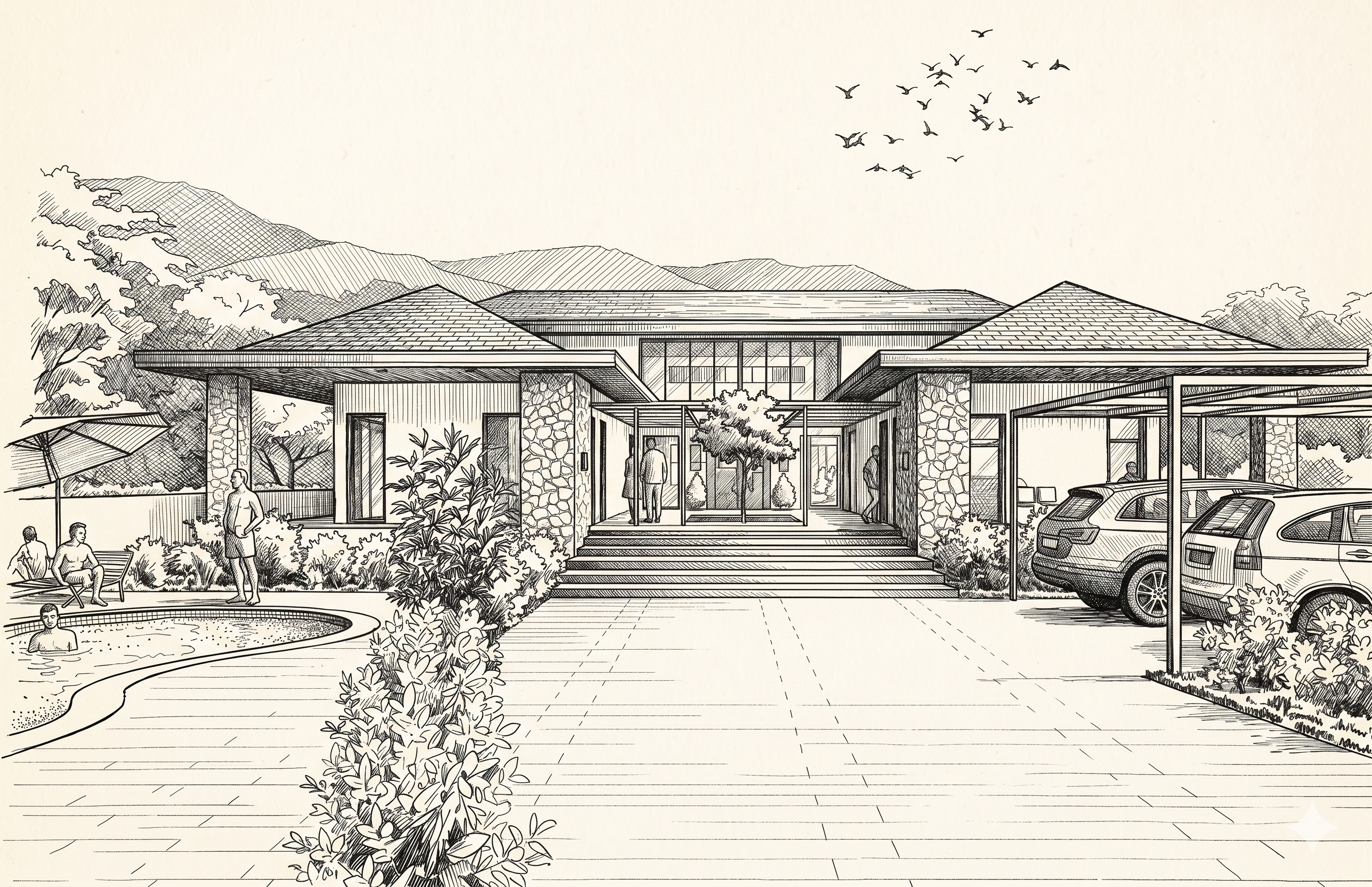 MFD Studio architectural sketch